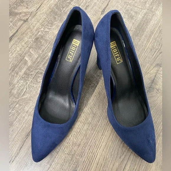 Idifu Blue Suede Heels, Women’s size 8.5 - Picture 6 of 6